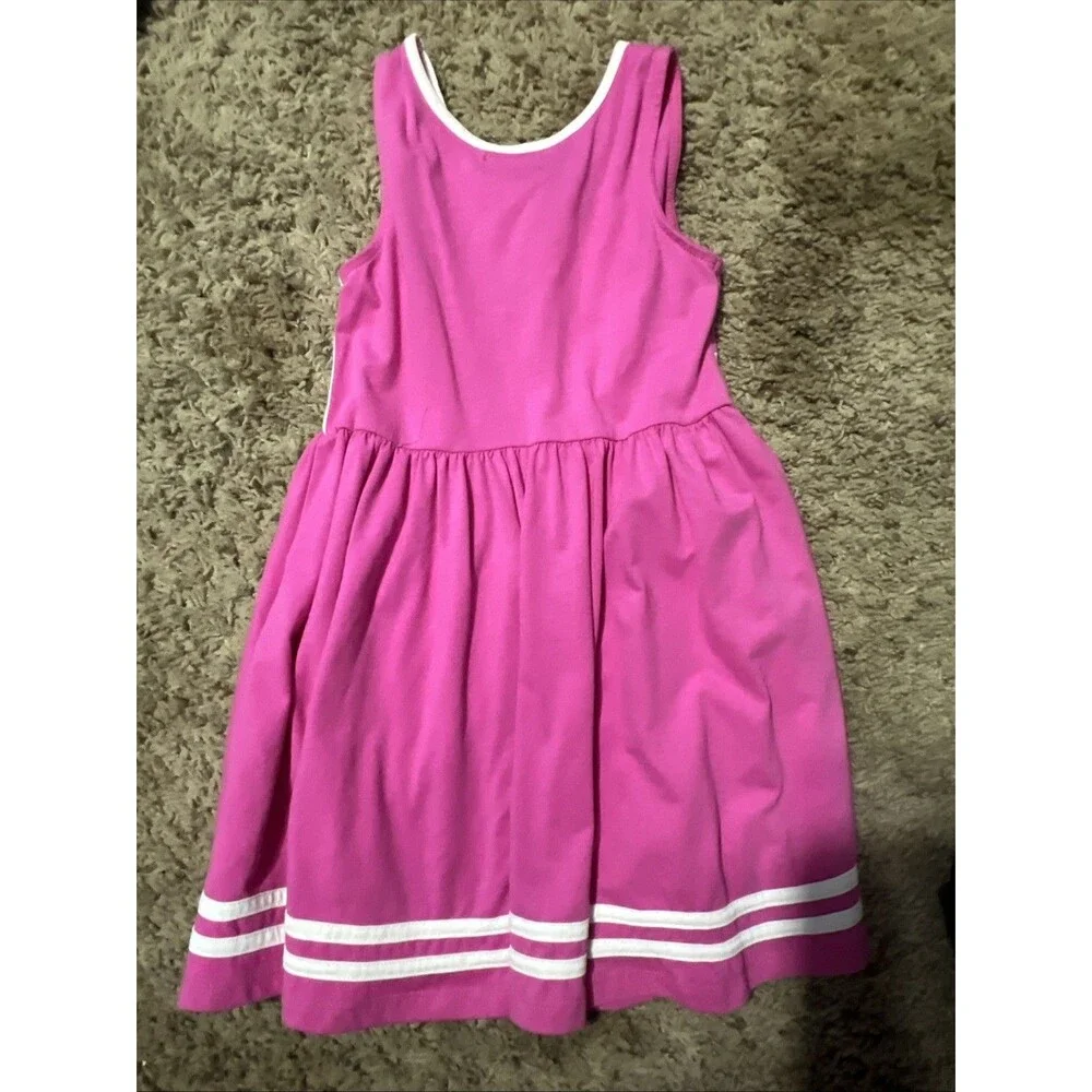JoJo Siwa Cheerleader Dress Kids 4/5 XS‎ Pink Excellent Sequin Sleeveless Twirl